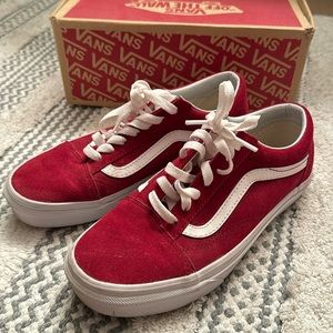 Vans red sz 6.5